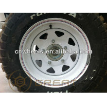 18x7,5, 18x7 weiße Auto Felgen für Ford, Dodge, Jeep